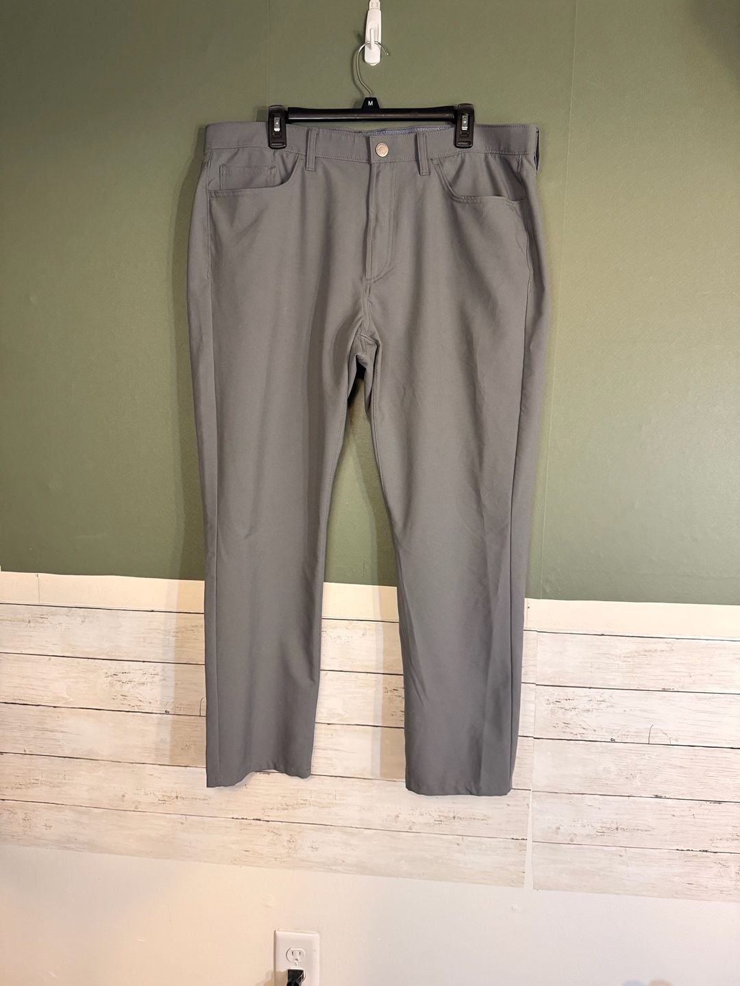 Bonobos Golf Chino Pants 38x30 Gray Recycled Polyester 2
