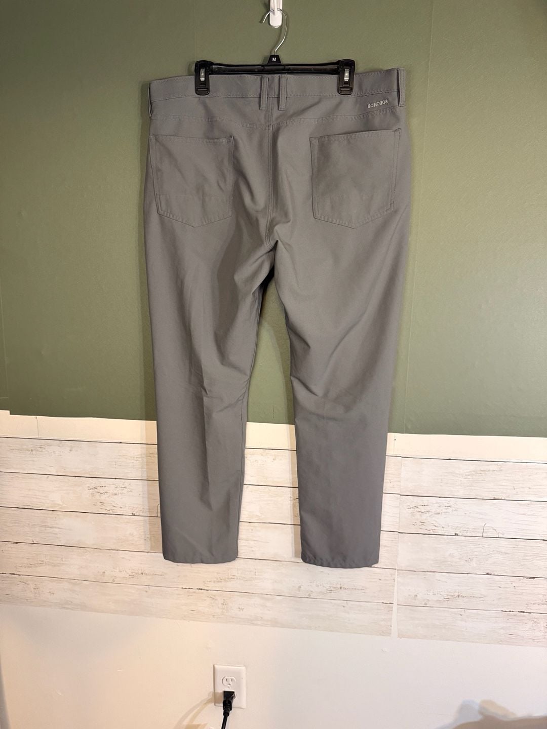 Bonobos Golf Chino Pants 38x30 Gray Recycled Polyester 3