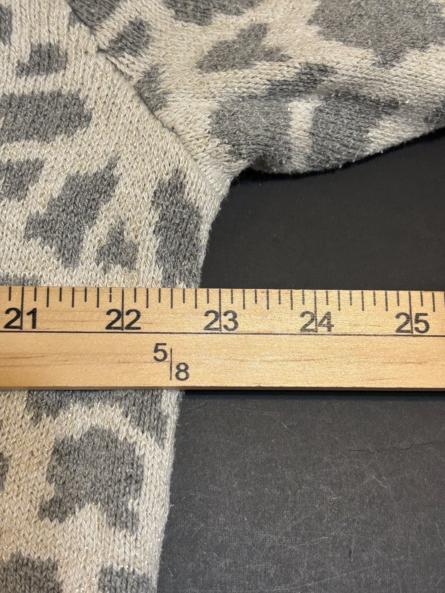 Lane Bryant Snowflake Sweater Size 18/20 Gray White Cotton Blend 6
