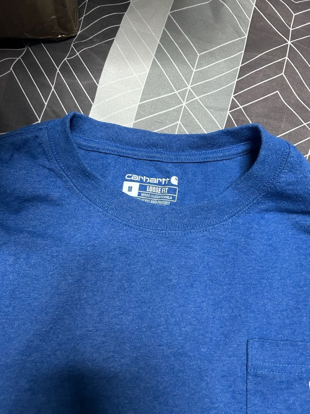 Carhartt Loose Fit Pocket T-Shirt Size M Blue 3