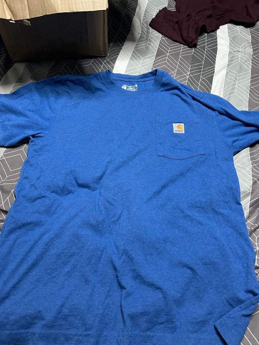 Carhartt Loose Fit Pocket T-Shirt Size M Blue 4