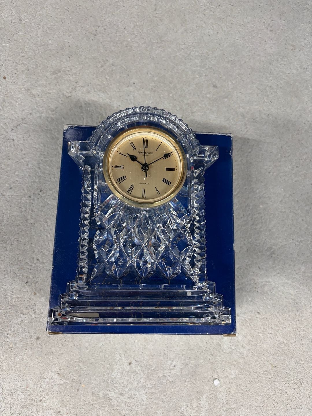 Waterford Crystal Mantel Clock with Original Box 2