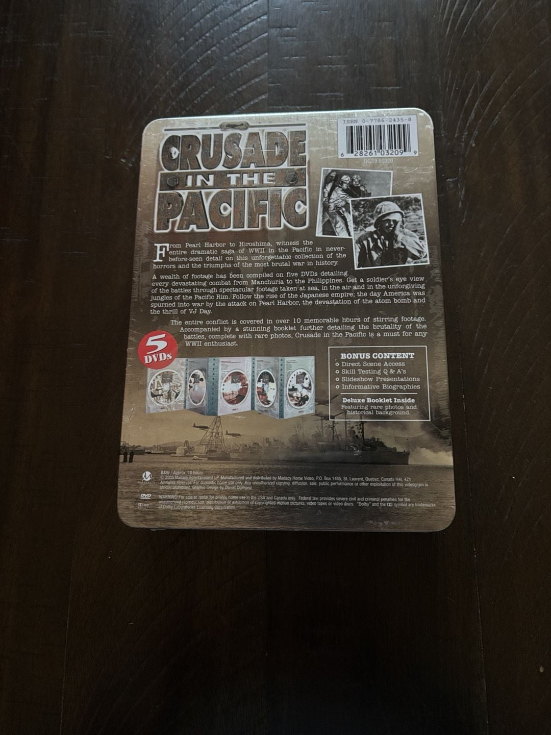 Crusade In The Pacific Collector's Edition Tin 5-DVD Set NEW sealed 3