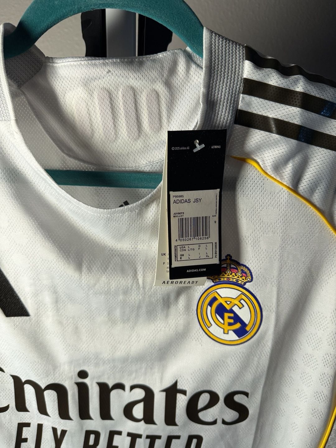 Adidas Real Madrid Vini Jr. 7 Jersey Size L White 5