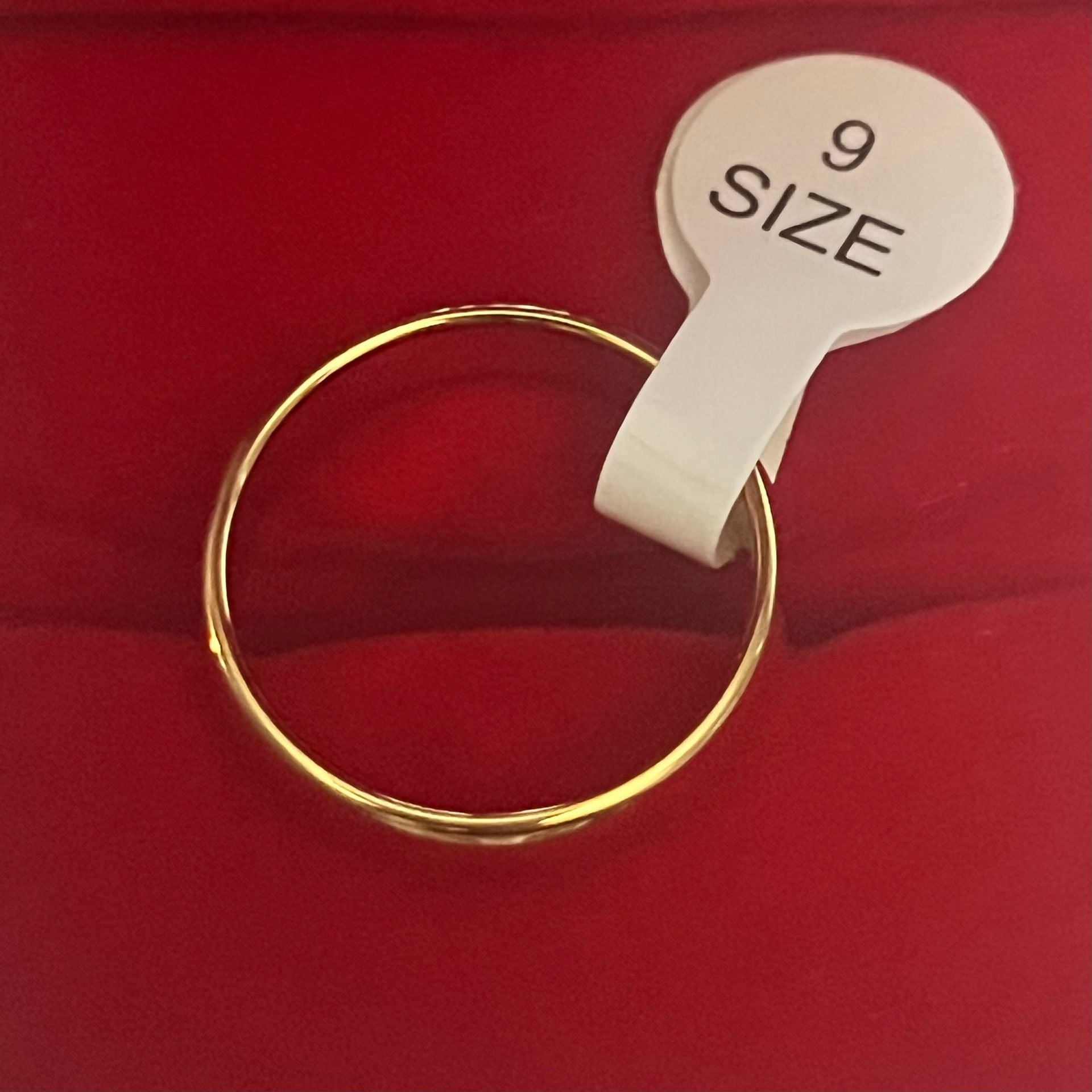 14K GF Band Gold Dome Polished Finish 4mm Band Size 9 5