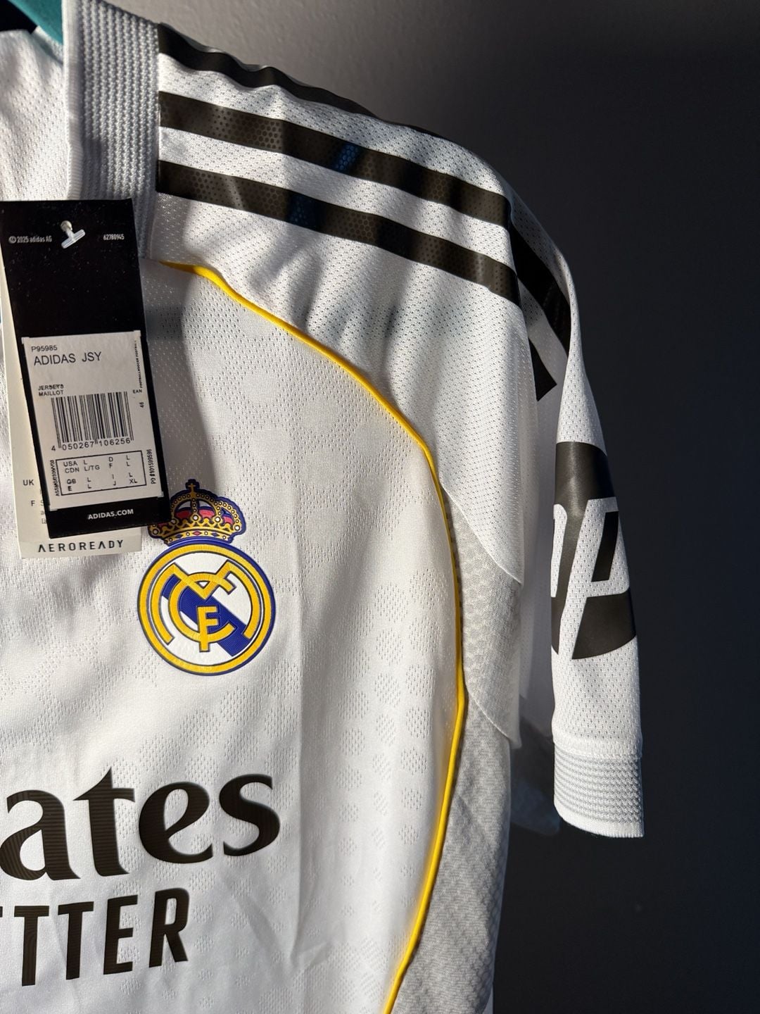 Adidas Real Madrid Vini Jr. 7 Jersey Size L White 7