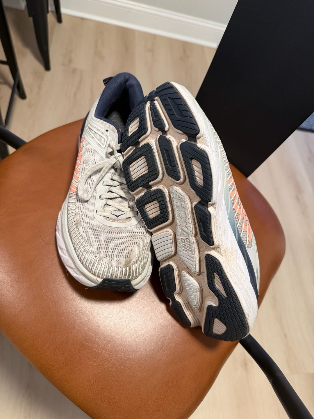 Hoka One One Bondi 7 Women's Size 10.5 Running Shoes Lunar Rock ..., 12
