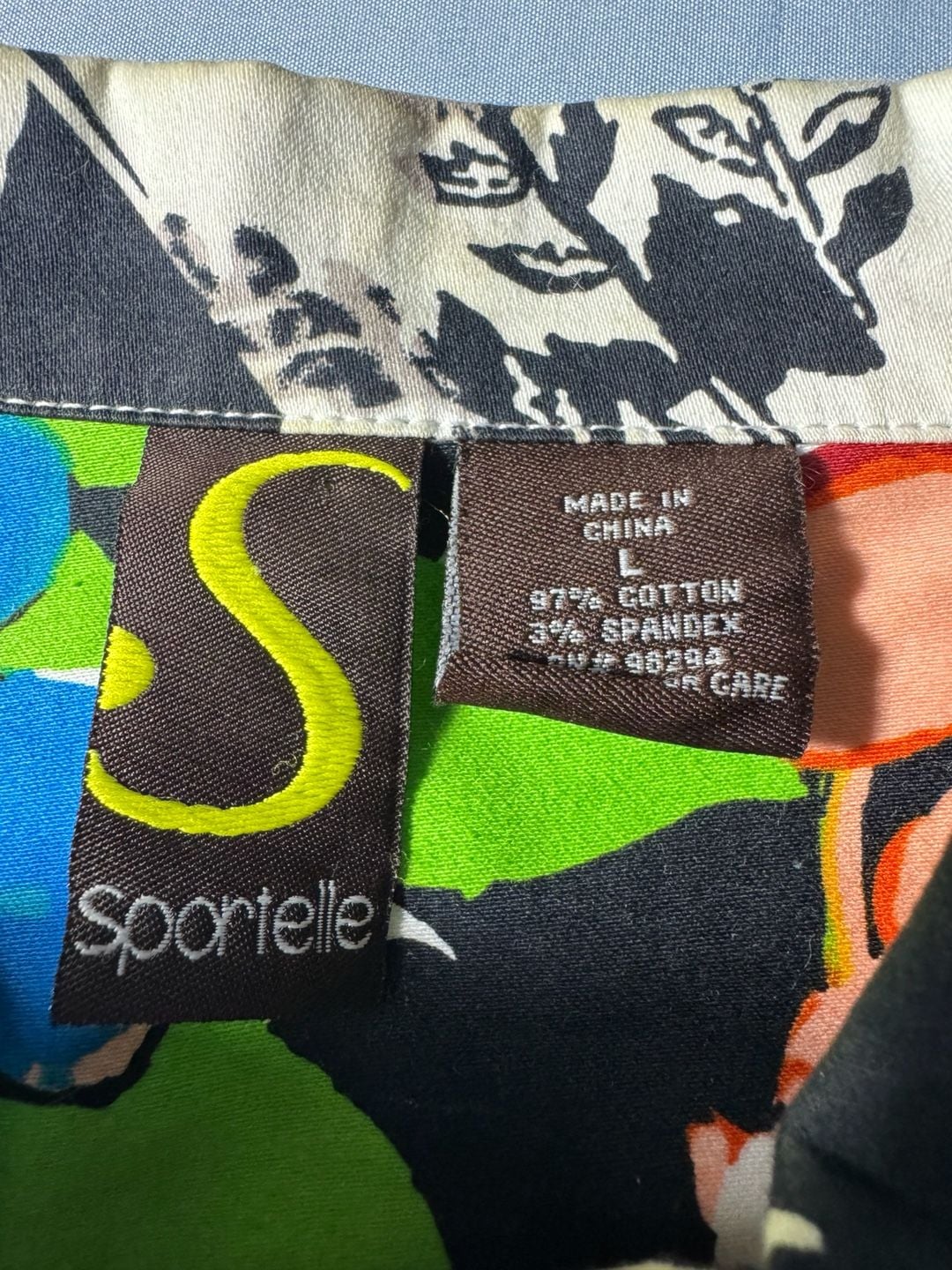 Sportelle Floral Zip Jacket Size S 3