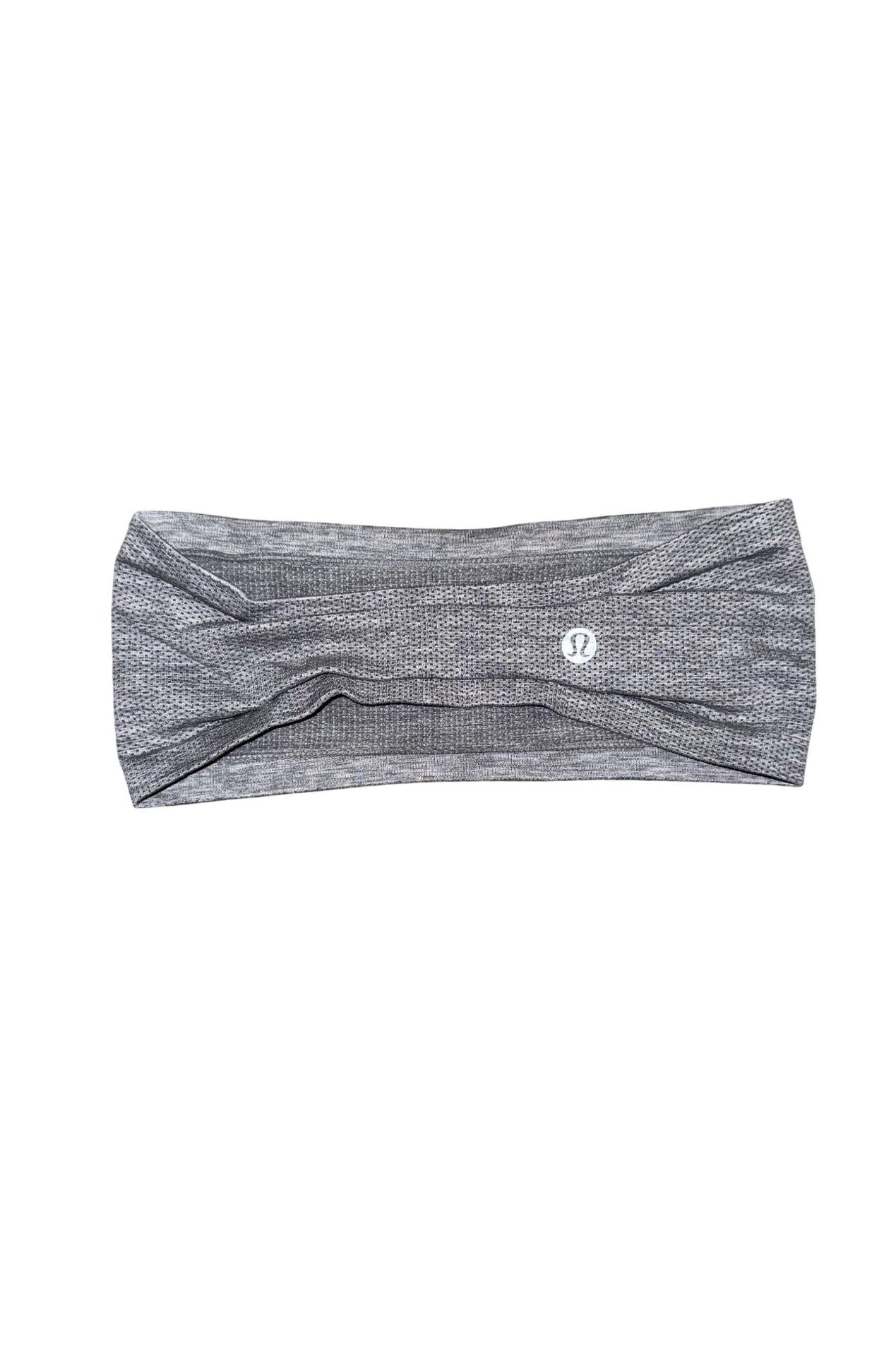 Lululemon Headband Grey Heathered Athletic Workout Hair Band 3