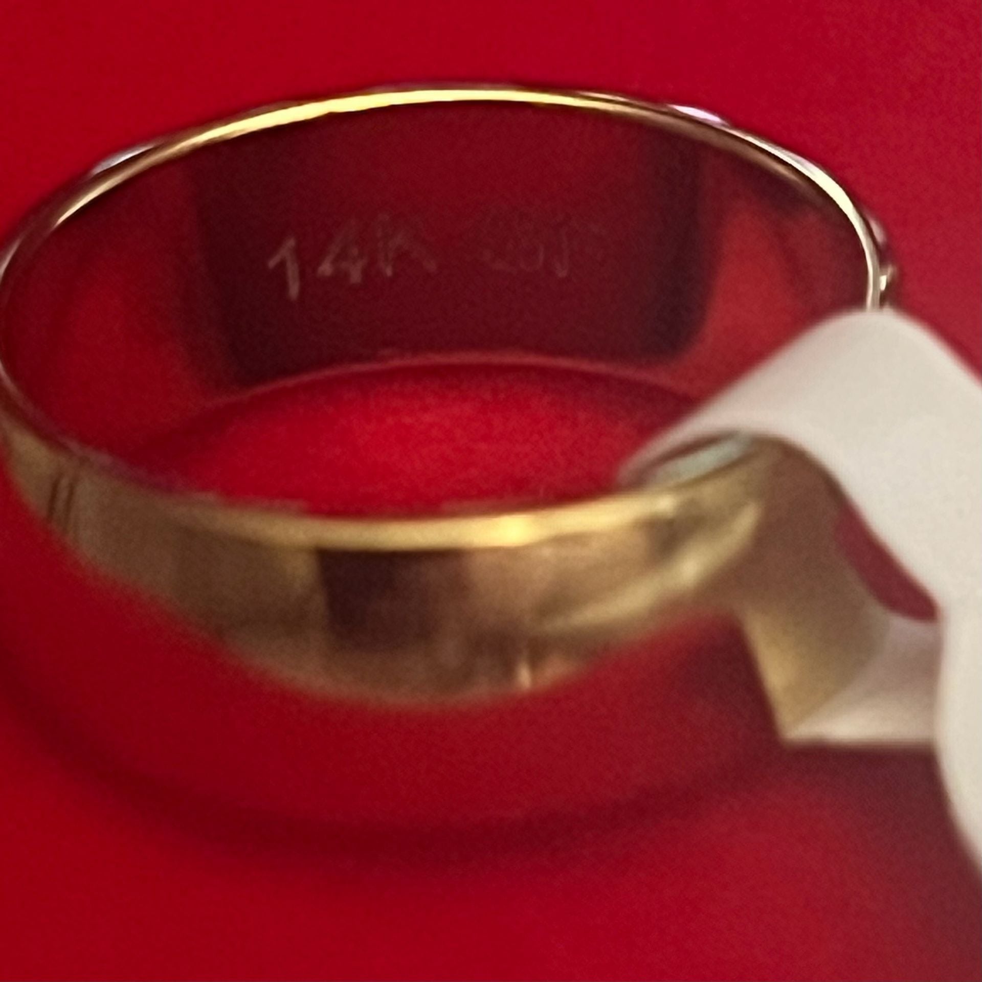 14K GF 4mm Band Dome Polished Finish Size 7 3