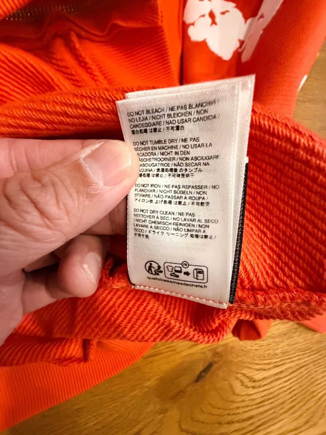 Denim Tears Cotton Wreath Full Zip Hoodie Orange 8