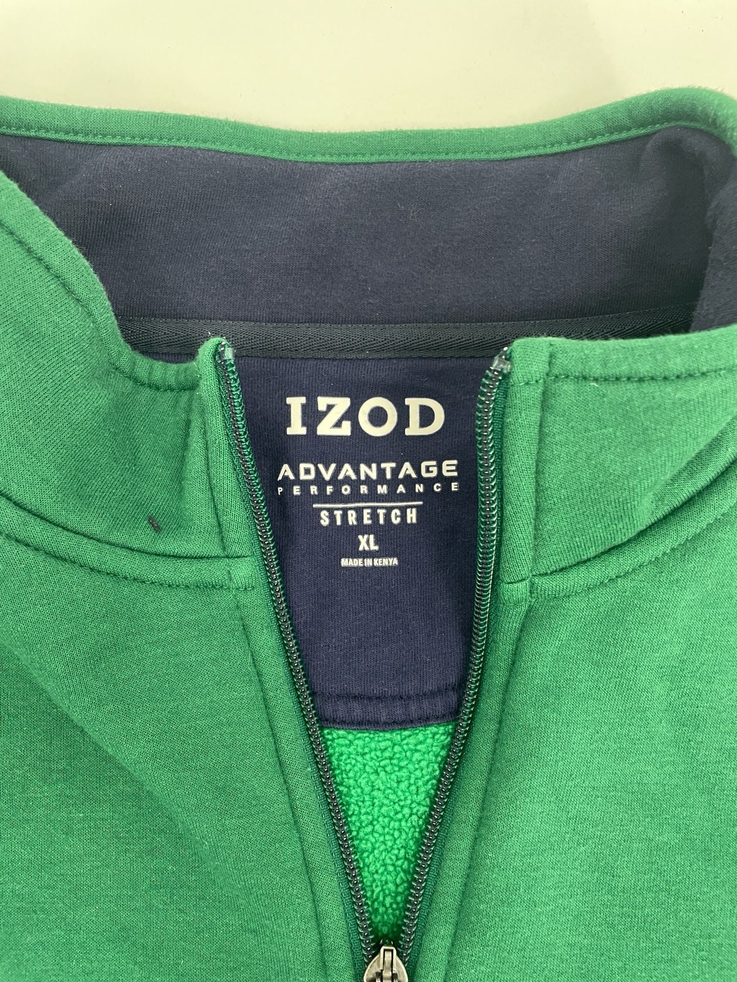 IZOD Advantage Performance Stretch 1/4 Zip Pullover XL 4