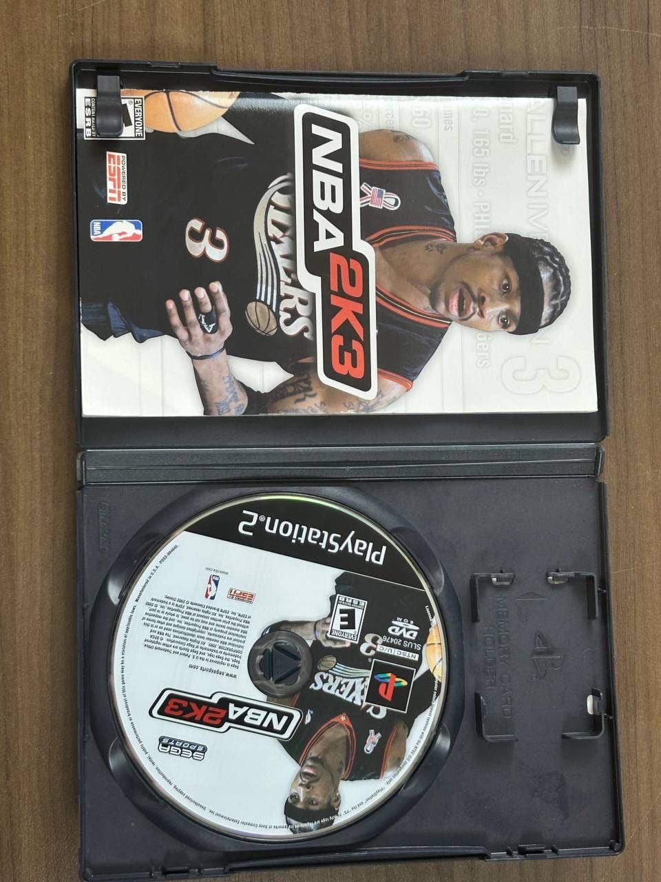 NBA 2K3 PS2 Sony PlayStation 2 2002 Sega Sports Basketball Game Disc & Case 2