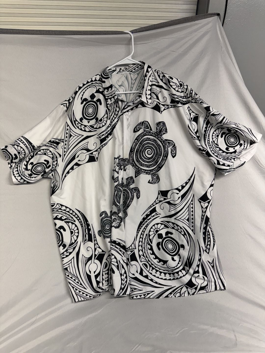 Unbranded Tribal Turtle Hawaiian Short Sleeve Button Down Shirt Size L 2