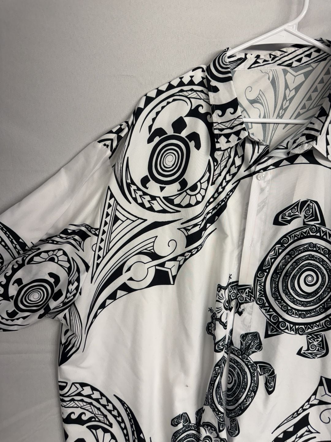 Unbranded Tribal Turtle Hawaiian Short Sleeve Button Down Shirt Size L 4