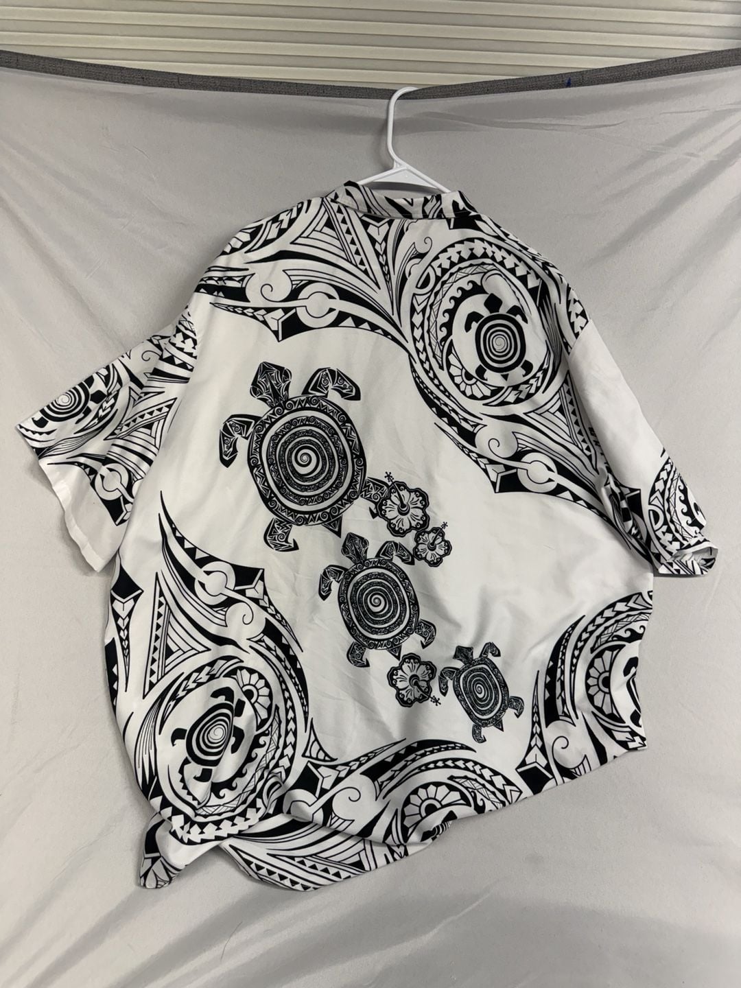 Unbranded Tribal Turtle Hawaiian Short Sleeve Button Down Shirt Size L 5