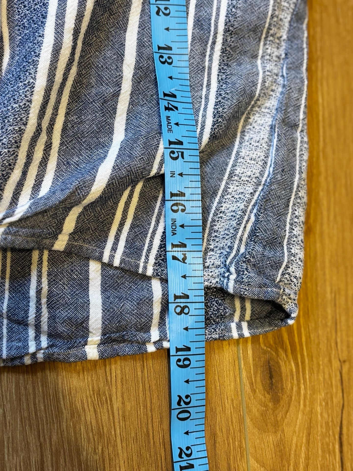 Cloth & Stone Striped Button Down Shirt Size XS Blue White 7