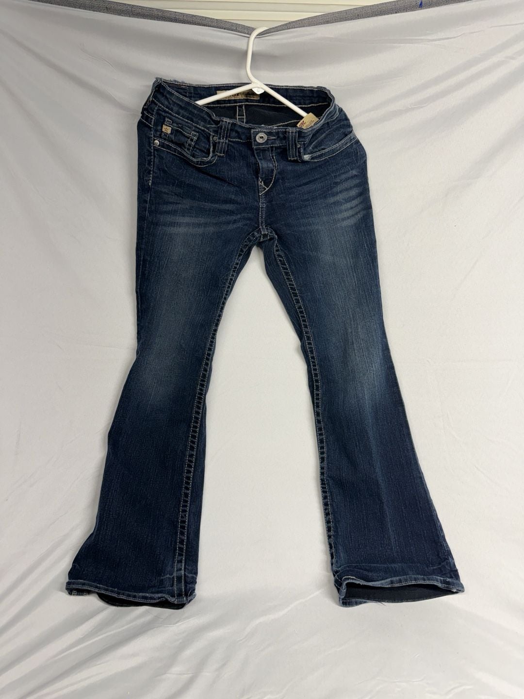 Big Star Maddie Bootcut Jeans Size 26 Blue Denim Mid Rise Flap Pocket 2