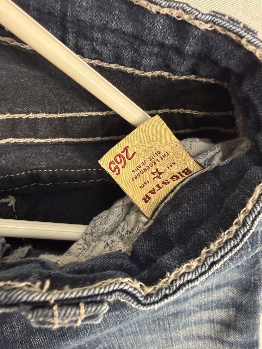 Big Star Maddie Bootcut Jeans Size 26 Blue Denim Mid Rise Flap Pocket 3