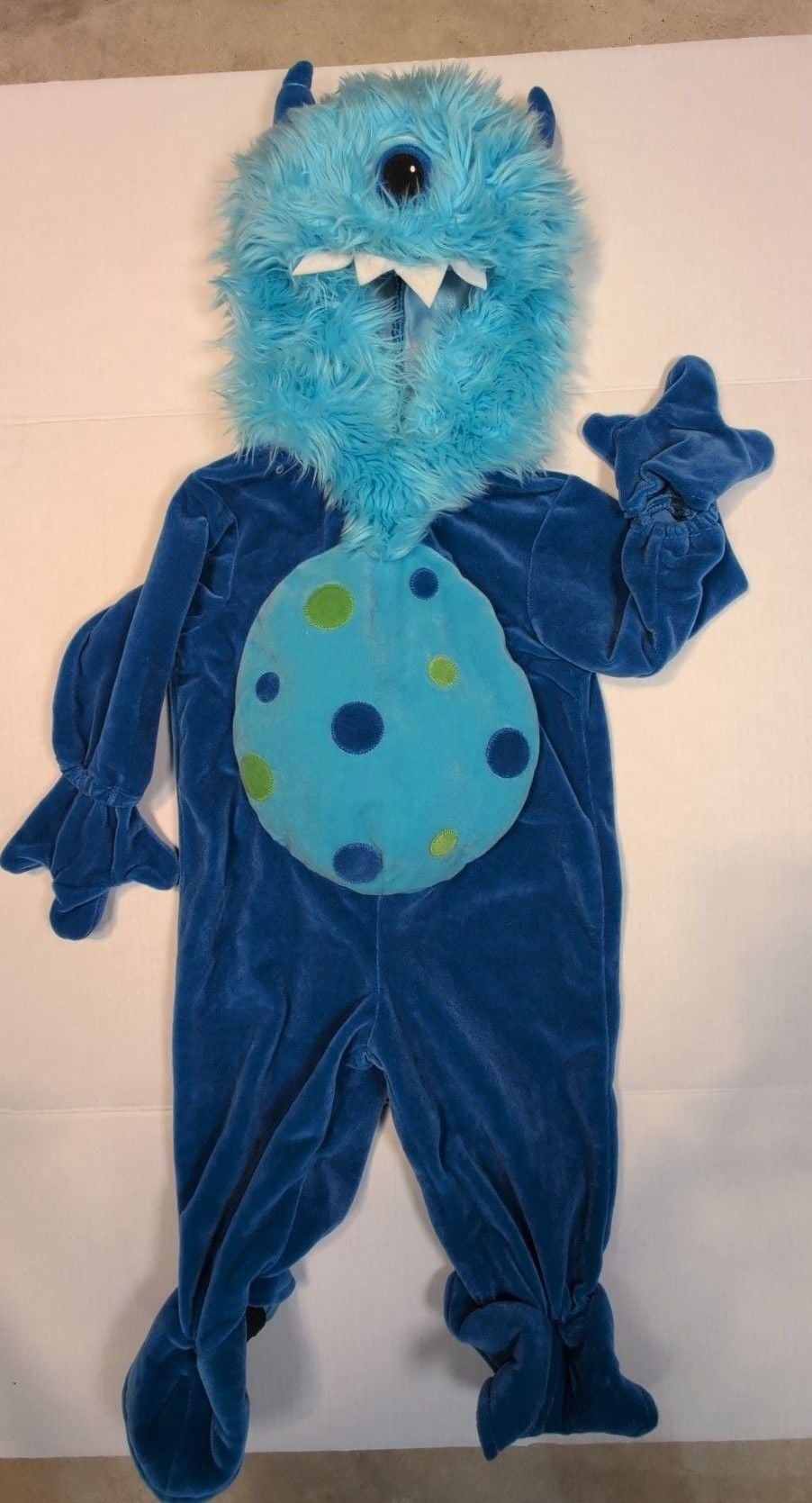 Disguise Blue Monster Costume Jumpsuit Infant 9m 2