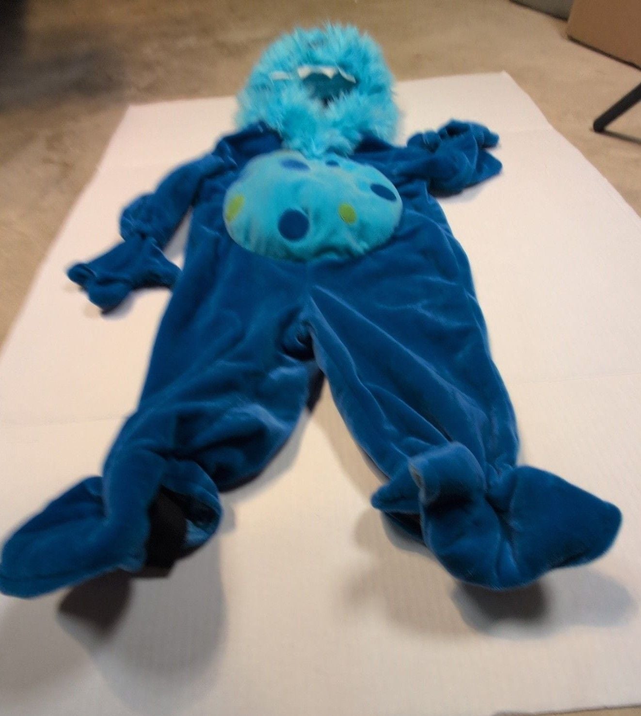 Disguise Blue Monster Costume Jumpsuit Infant 9m 4