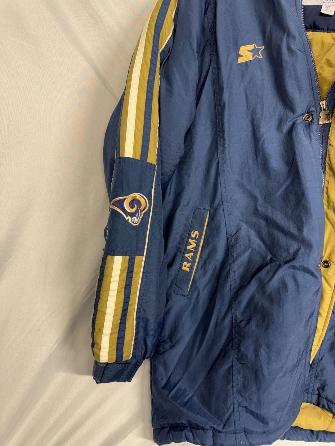 Vintage Starter NFL St Louis Rams Pro Line Heavyweight Winter Jacket Size XL 3