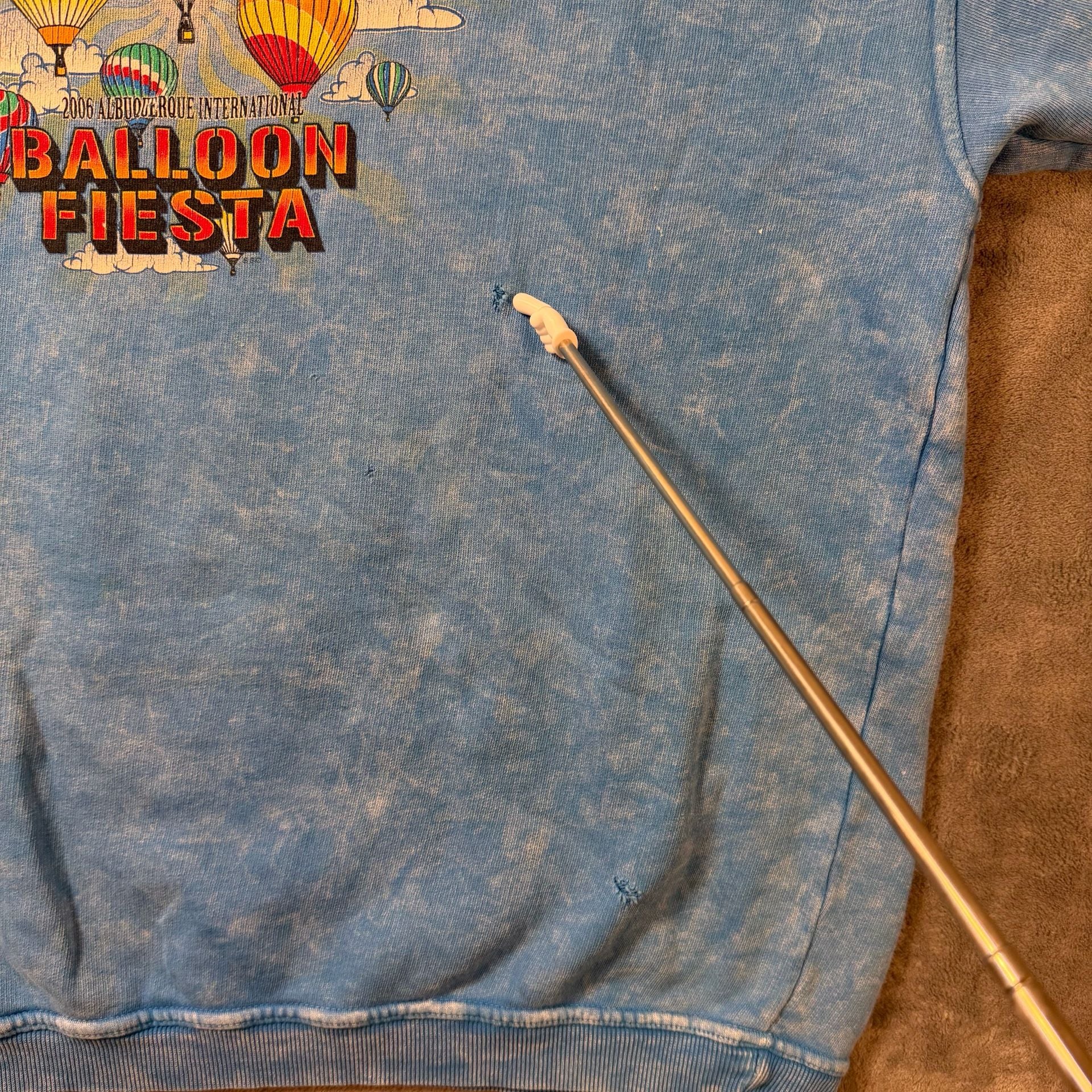 Y2K Vintage Albuquerque International Balloon Fiesta Sweatshirt Blue 6