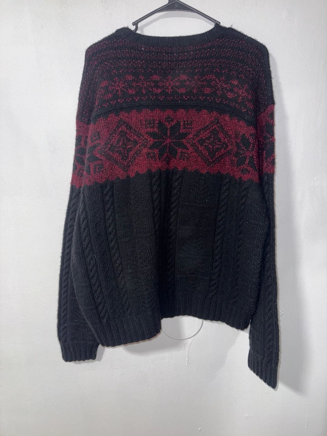 Polo By Ralph Lauren Hand Knit Wool Fair Isle Sweater Size L 3