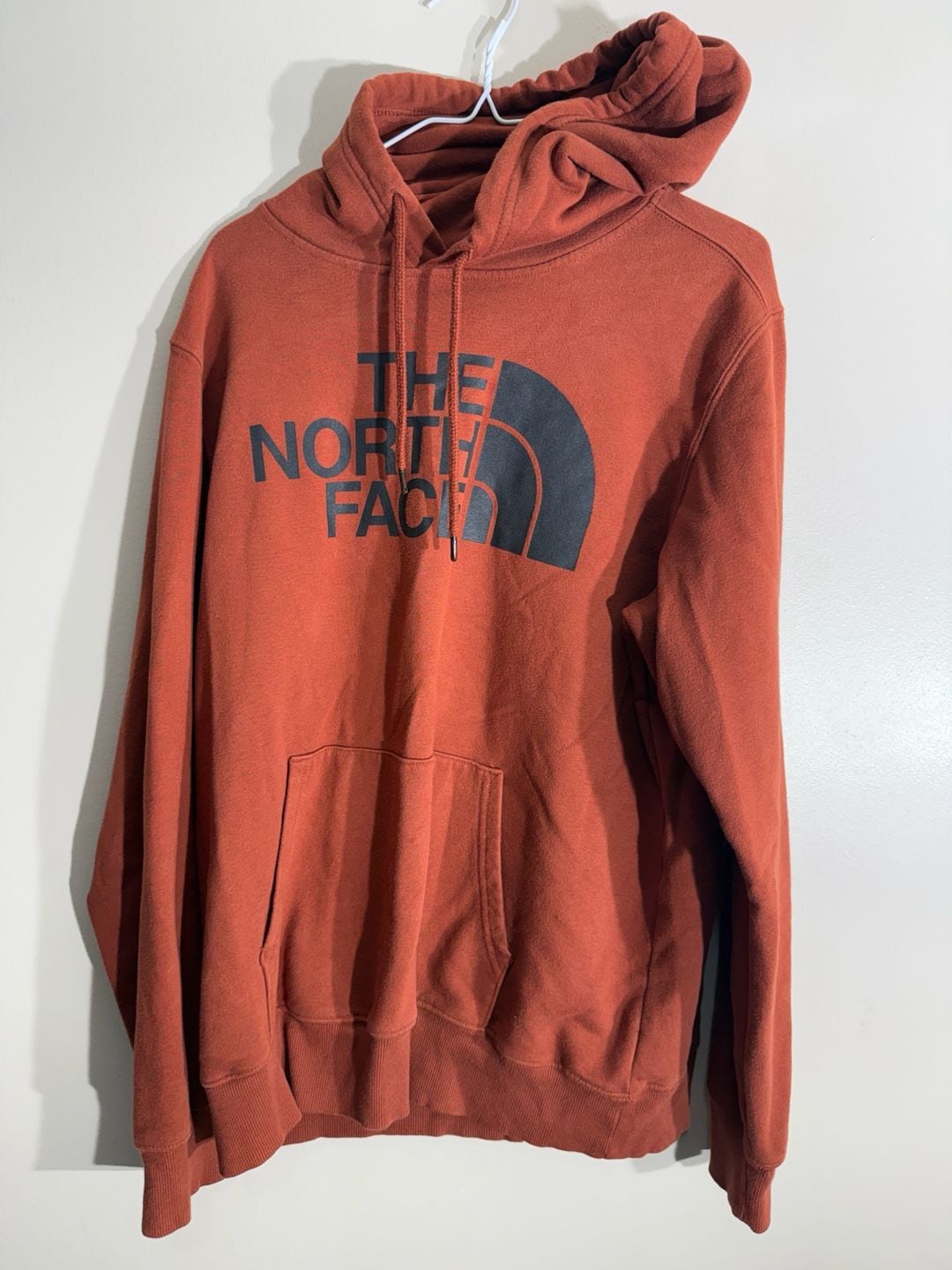 The North Face Hoodie Size L Rust Orange Pullover Sweatshirt 2