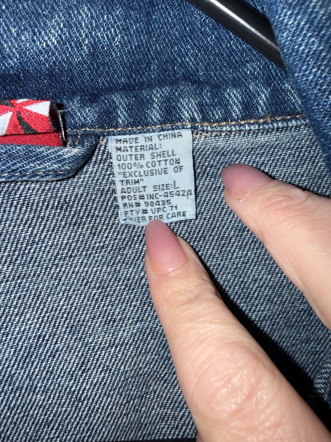 Marlboro Redstar Denim Jacket Size L Blue Cotton Vintage 4