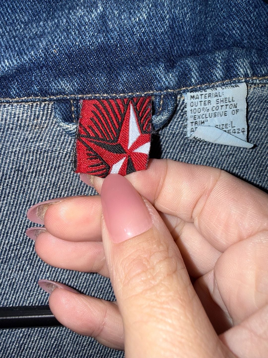 Marlboro Redstar Denim Jacket Size L Blue Cotton Vintage 5