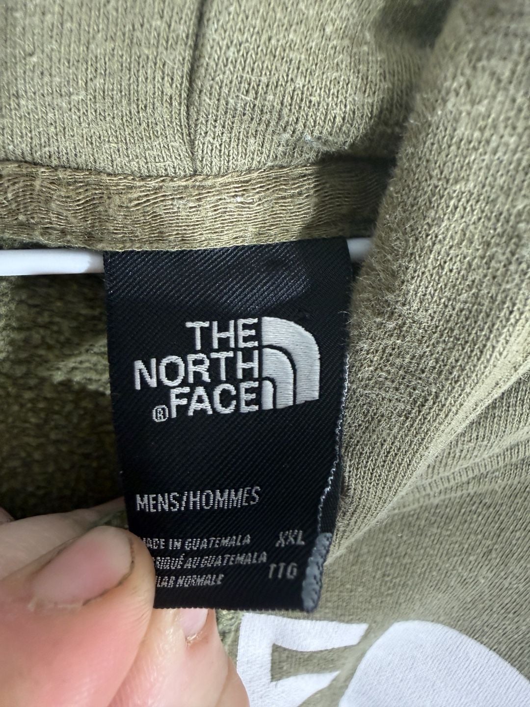 The North Face Logo Hoodie Olive Green 3