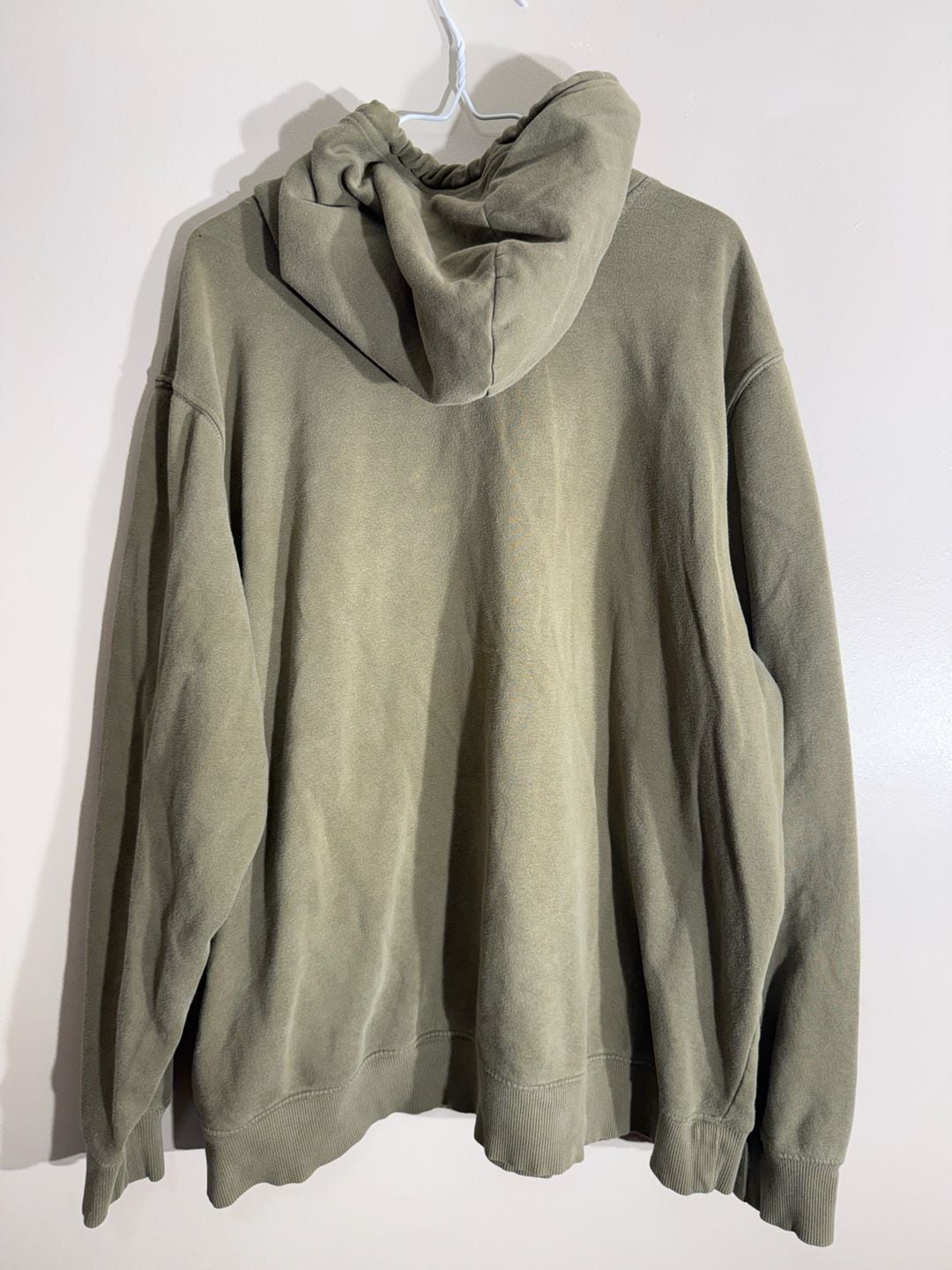 The North Face Logo Hoodie Olive Green 4