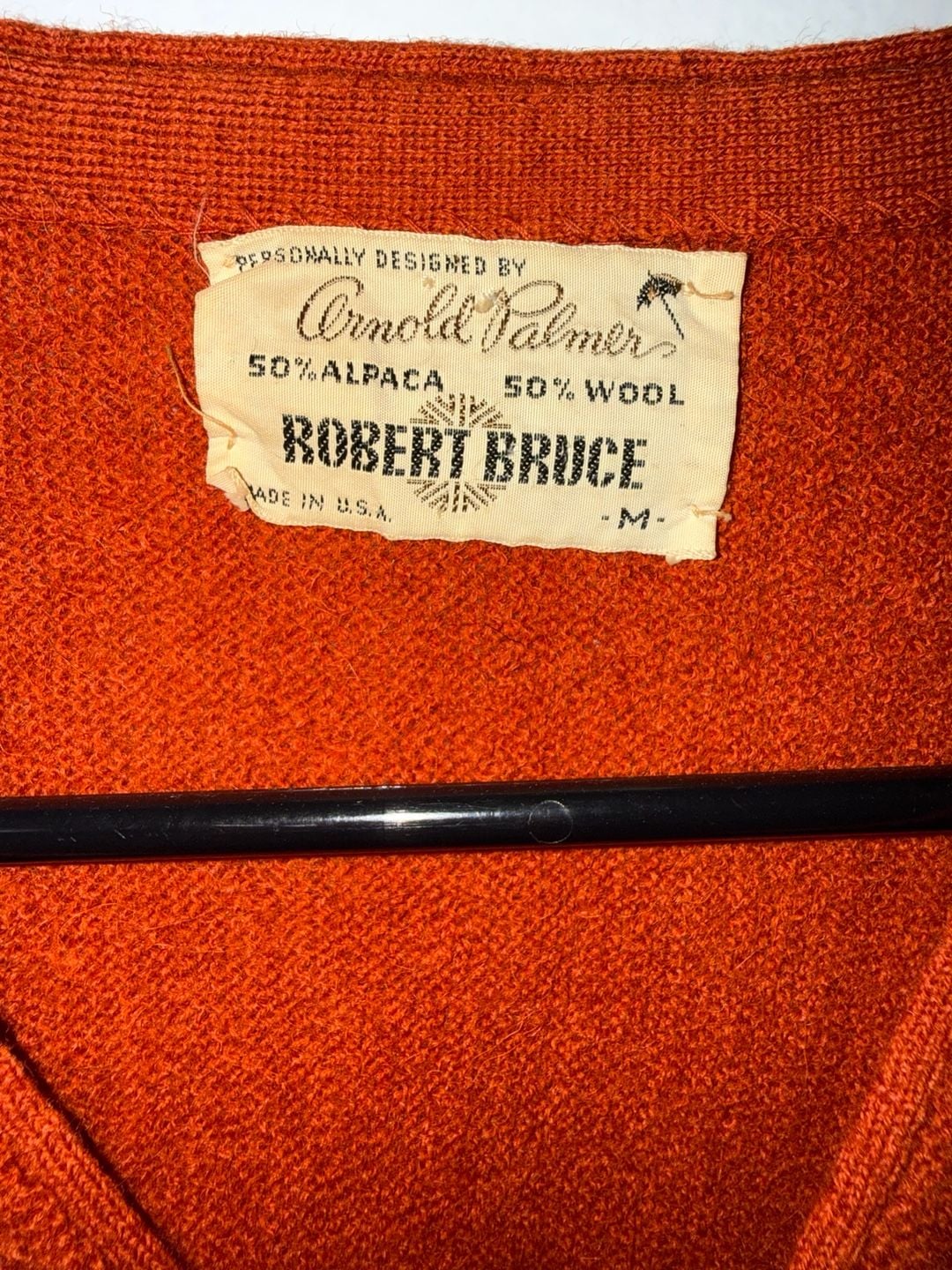 Robert Bruce Arnold Palmer Cardigan Sweater Size M 4
