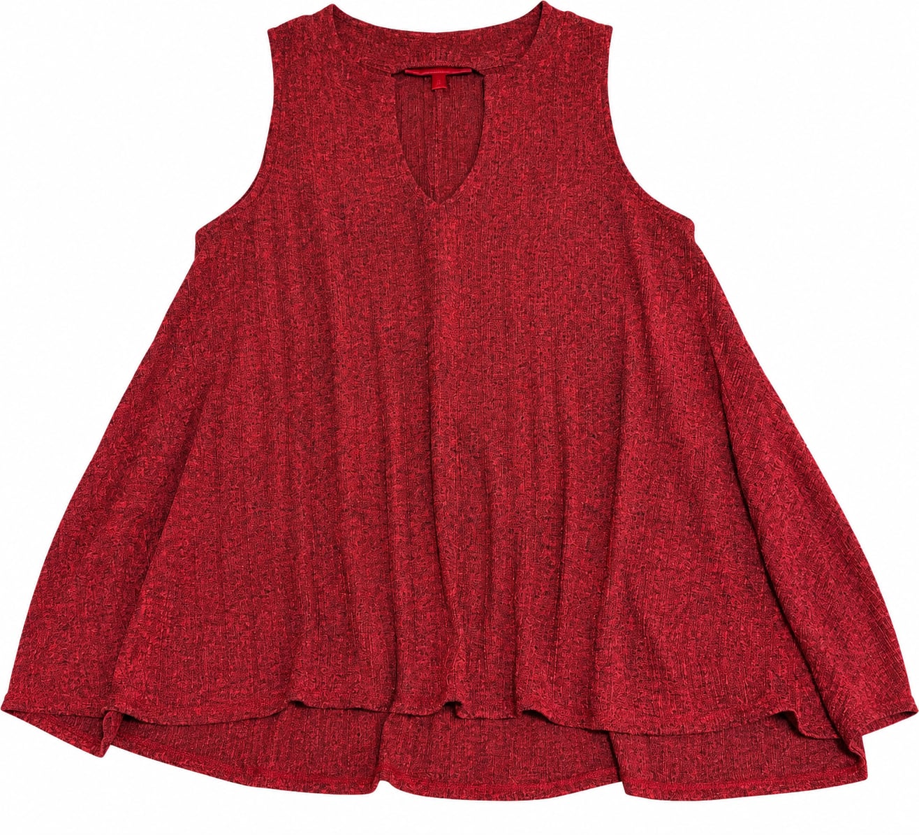 Jennifer Lopez Keyhole Tank Top Size M Red Sleeveless Blouse 2