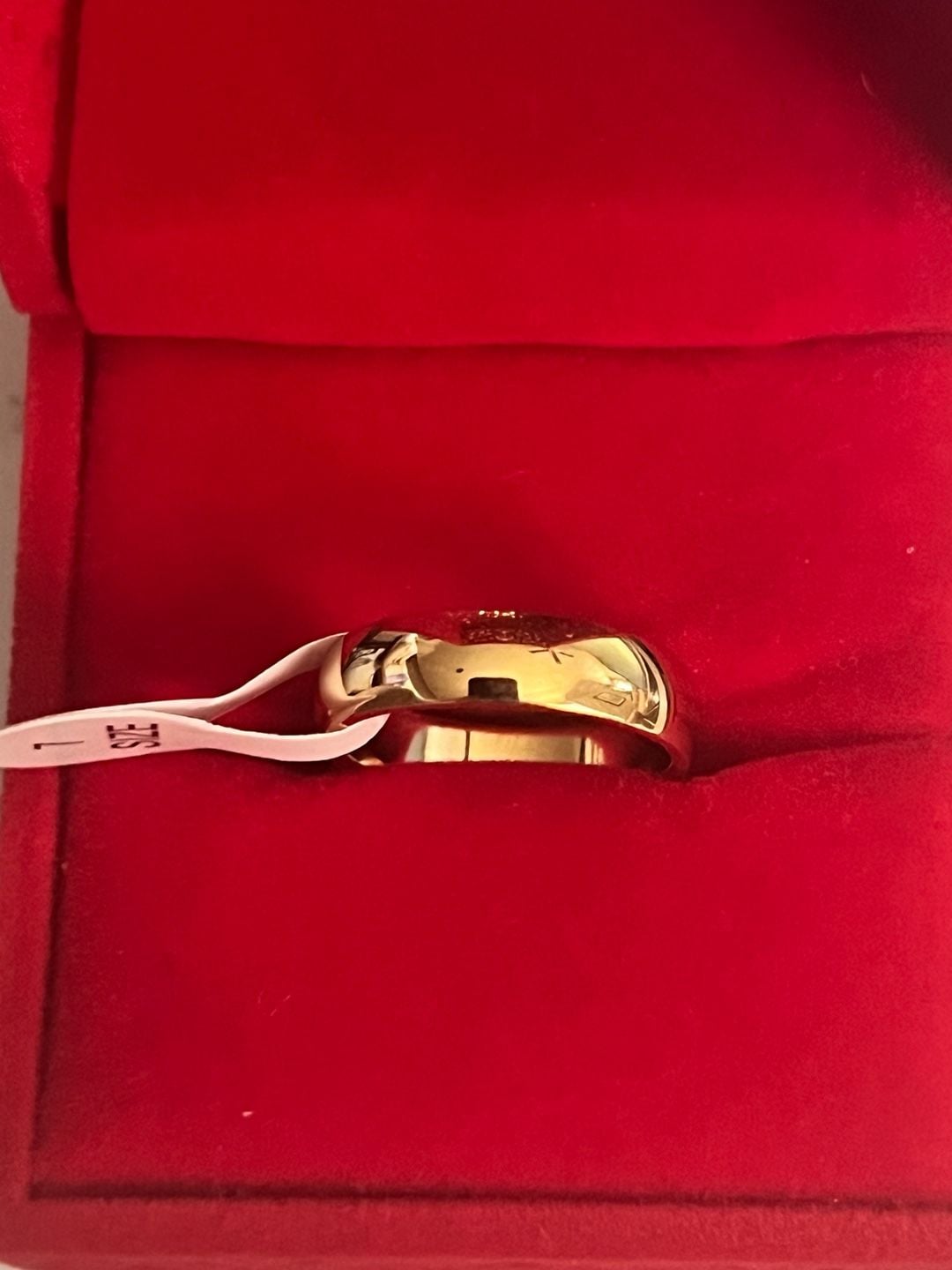 14K GF Gold Filled 4mm Band Ring Size 7 3