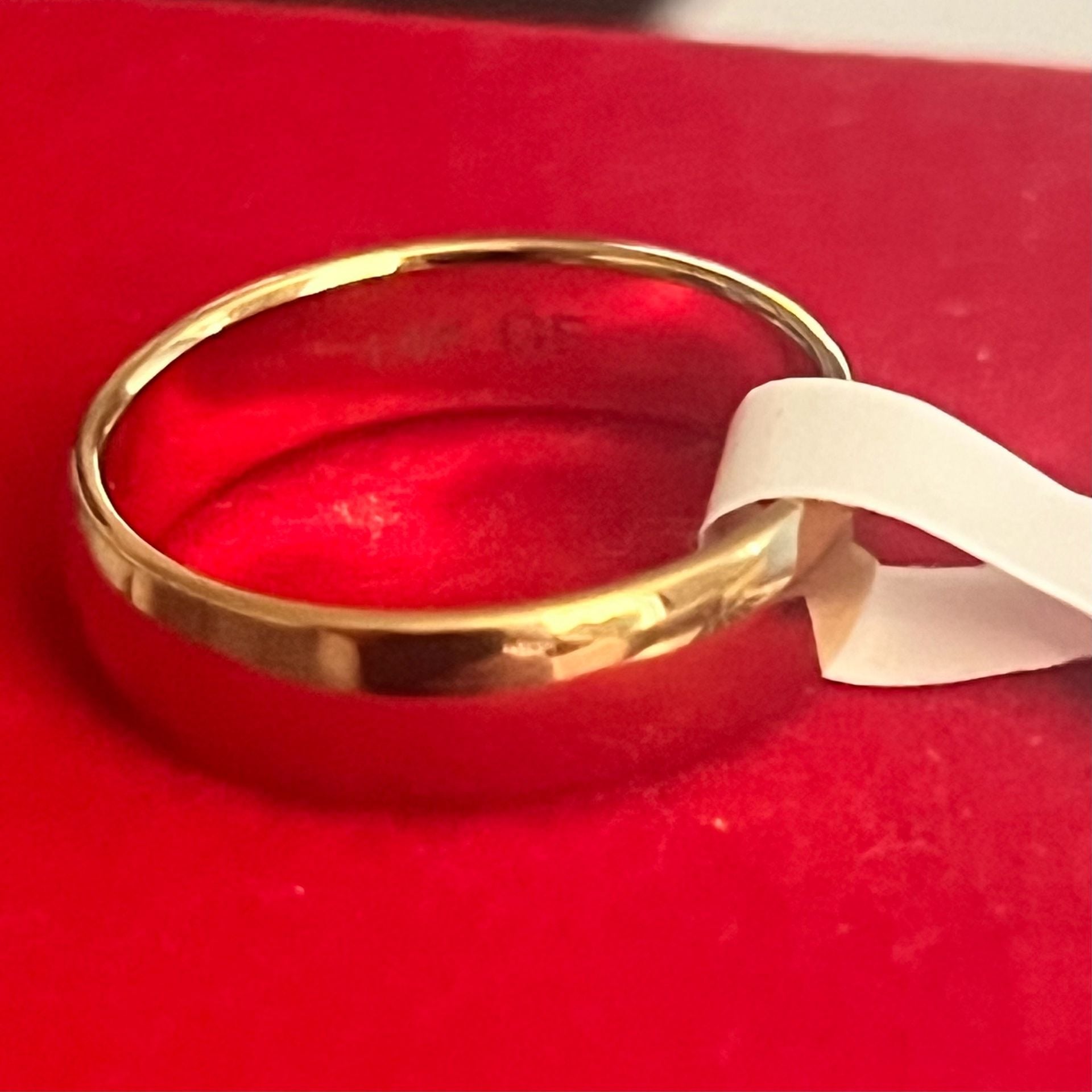 14K GF Gold Filled 4mm Band Ring Size 7 4