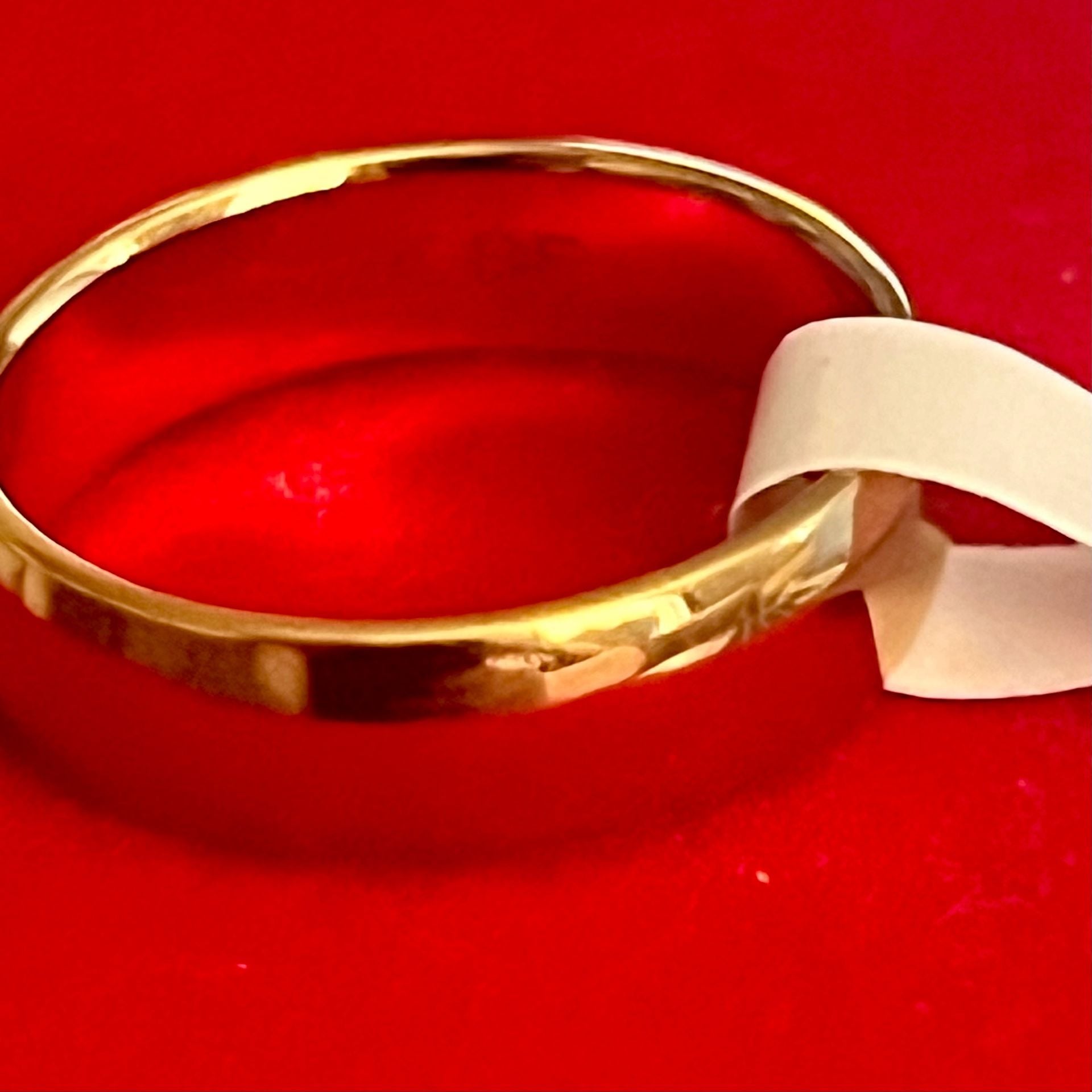 14K GF Gold Filled 4mm Band Ring Size 7 5