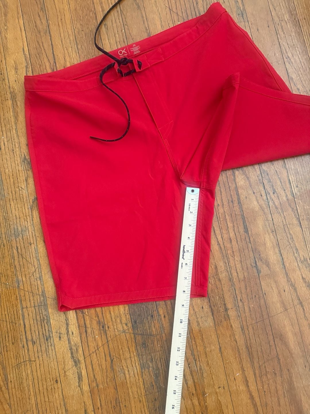 Outerknown Boardshorts Size 34 Red Recycled Polyester Spandex 8