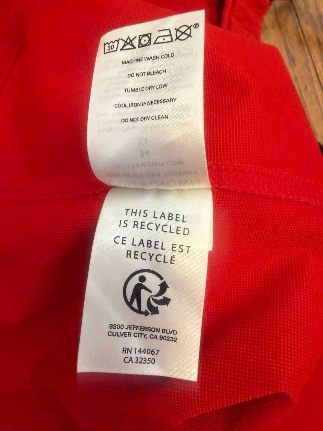 Outerknown Boardshorts Size 34 Red Recycled Polyester Spandex 11