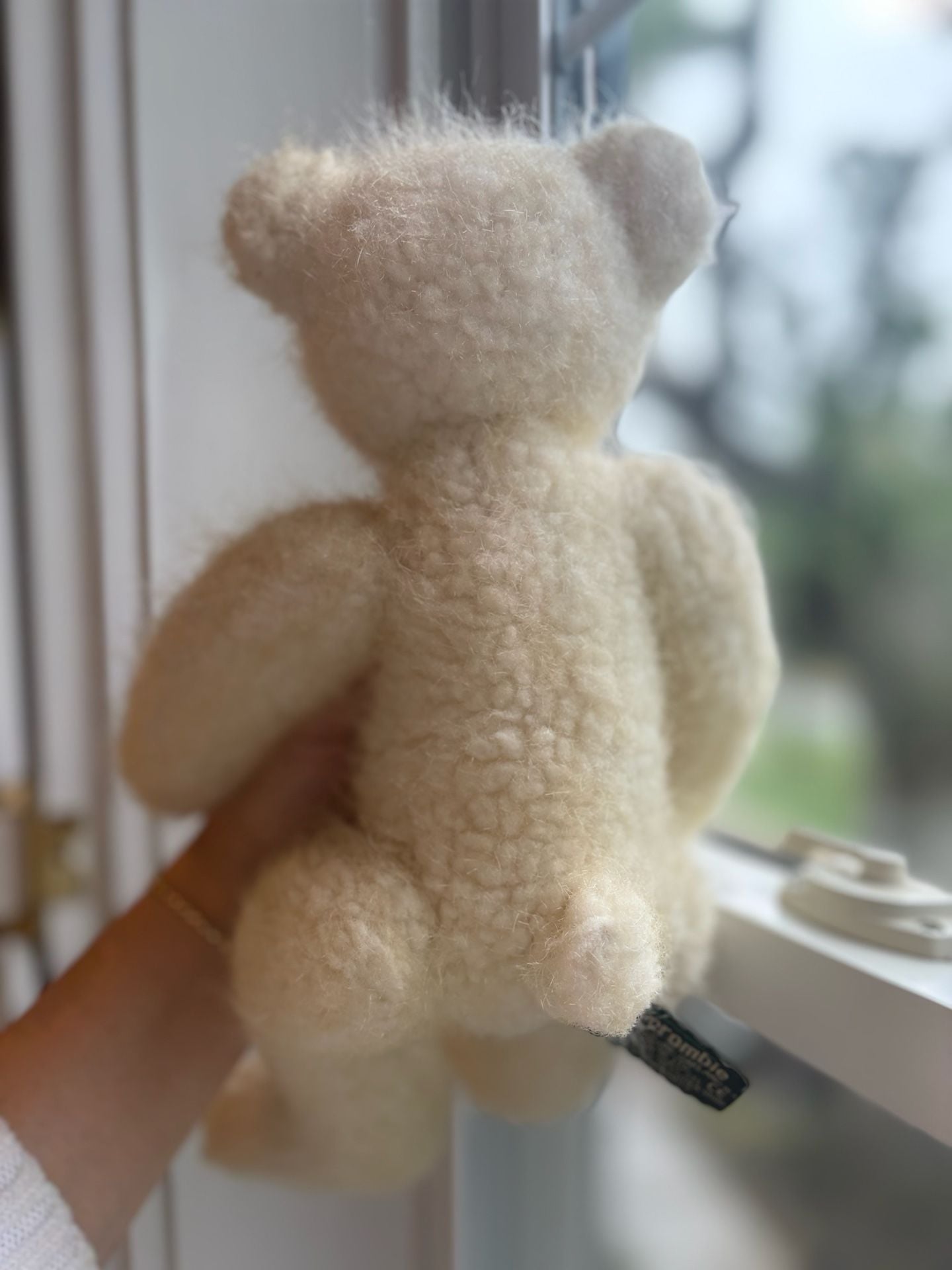 Abercrombie Berrie & Co Faux Mohair Teddy Bear Cream Plush Toy 4