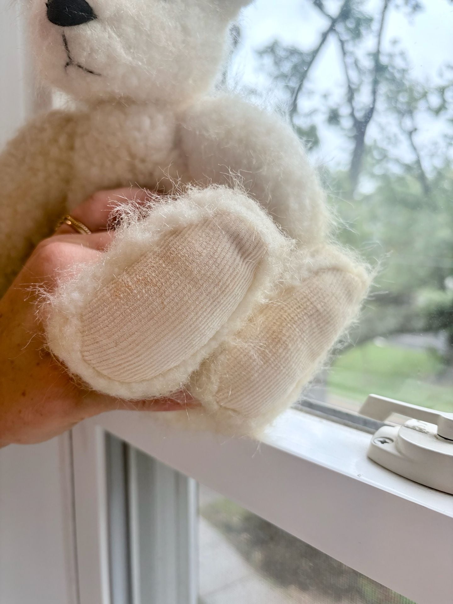 Abercrombie Berrie & Co Faux Mohair Teddy Bear Cream Plush Toy 7