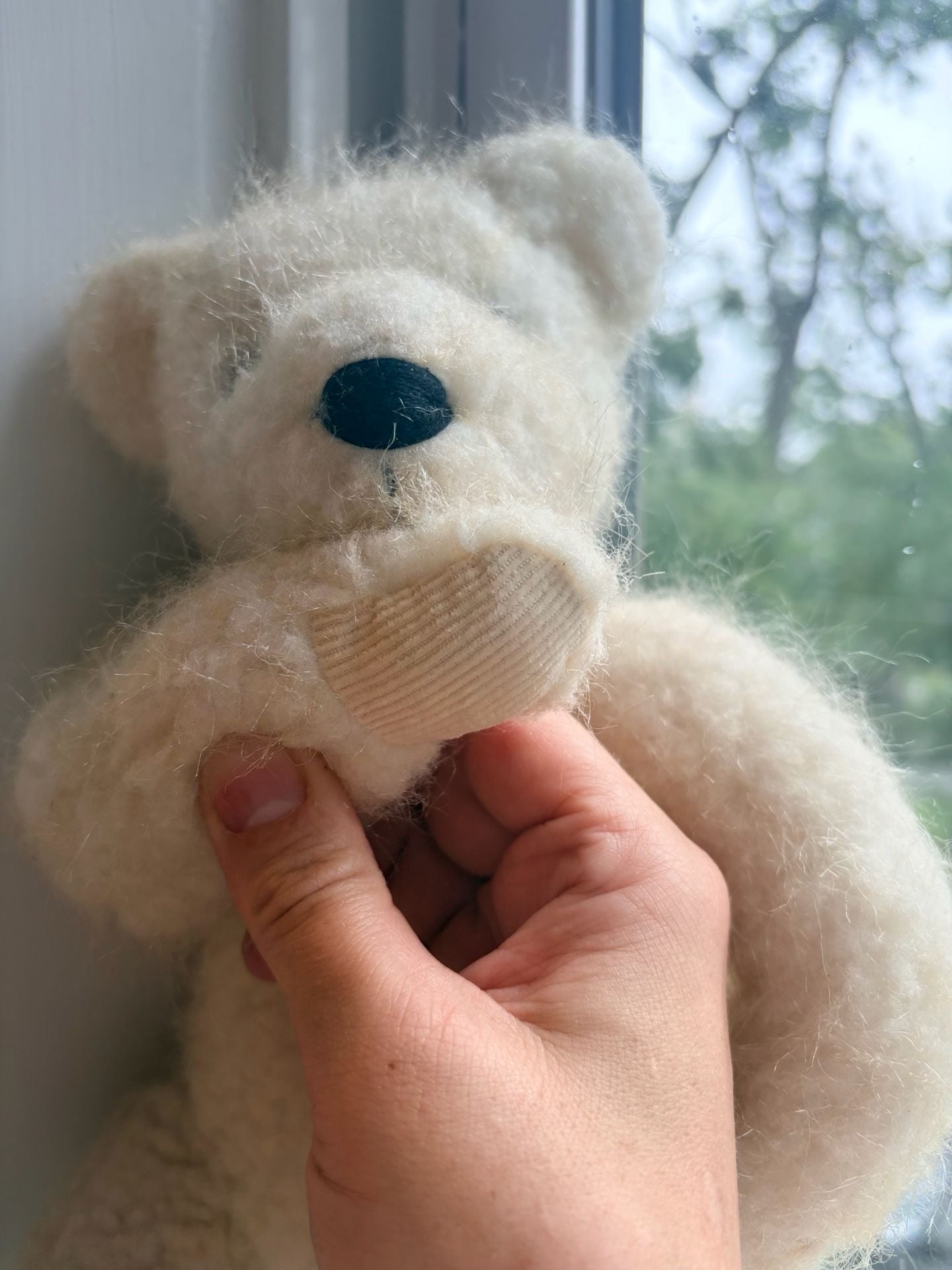 Abercrombie Berrie & Co Faux Mohair Teddy Bear Cream Plush Toy 8