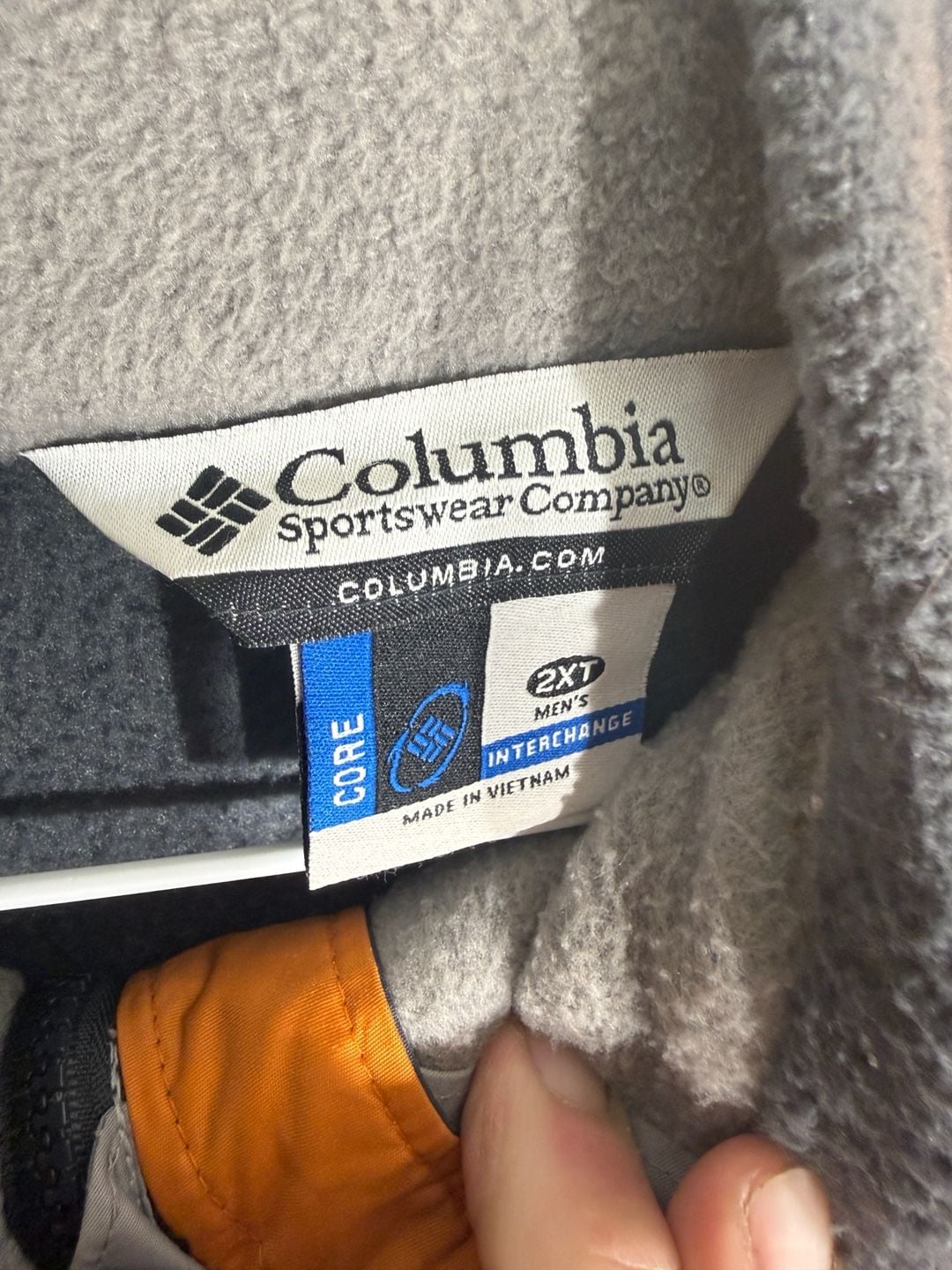 Columbia Sportswear Interchange Jacket Size 2XT Orange Grey 3