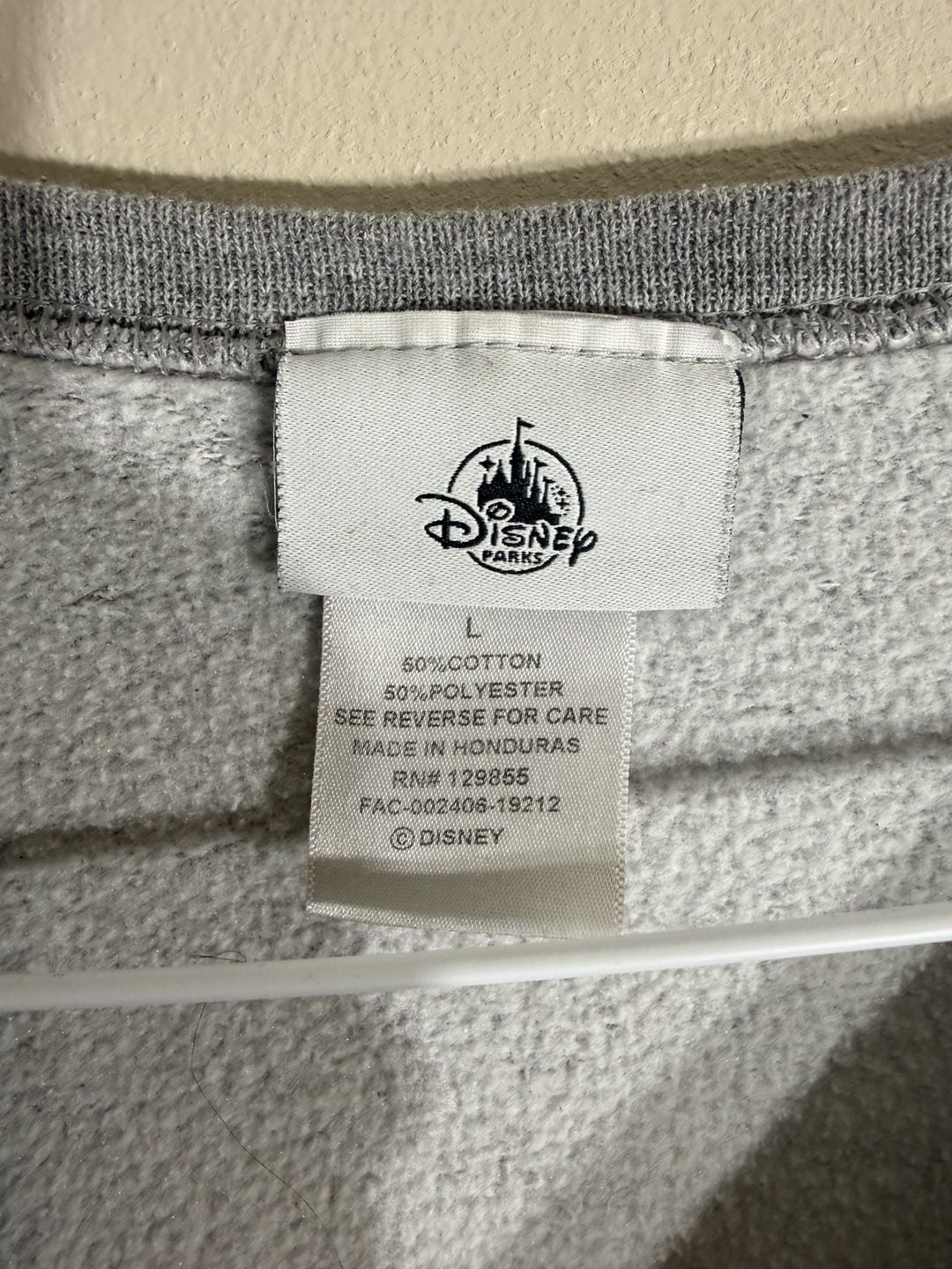 Disney Parks Disneyland Resort Sweatshirt Size L Gray Mickey Mouse 2