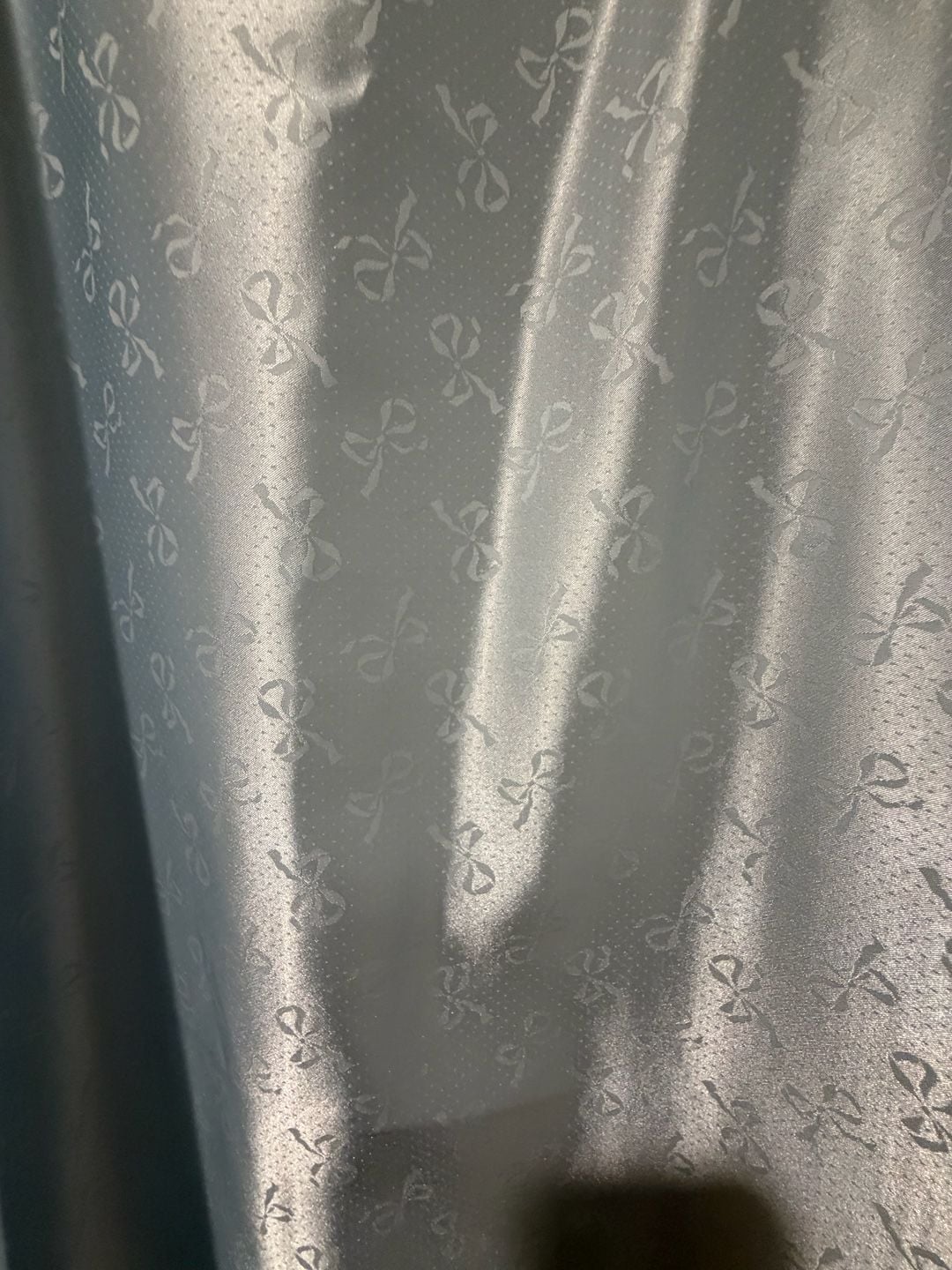Nicole 2 pc set coquette Vintage Light Blue Satin Lace Nightgown & Dressing Robe 4