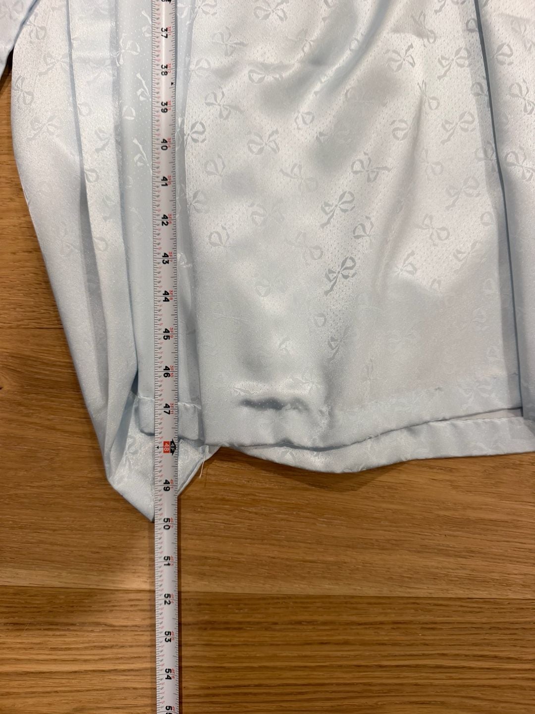 Nicole 2 pc set coquette Vintage Light Blue Satin Lace Nightgown & Dressing Robe 16
