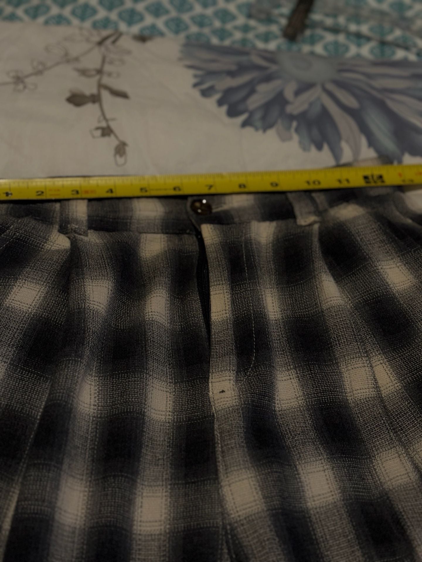 Thrills 100% Cotton Pants Size US 4 Plaid Checkered  Preppy Granolagirl 8
