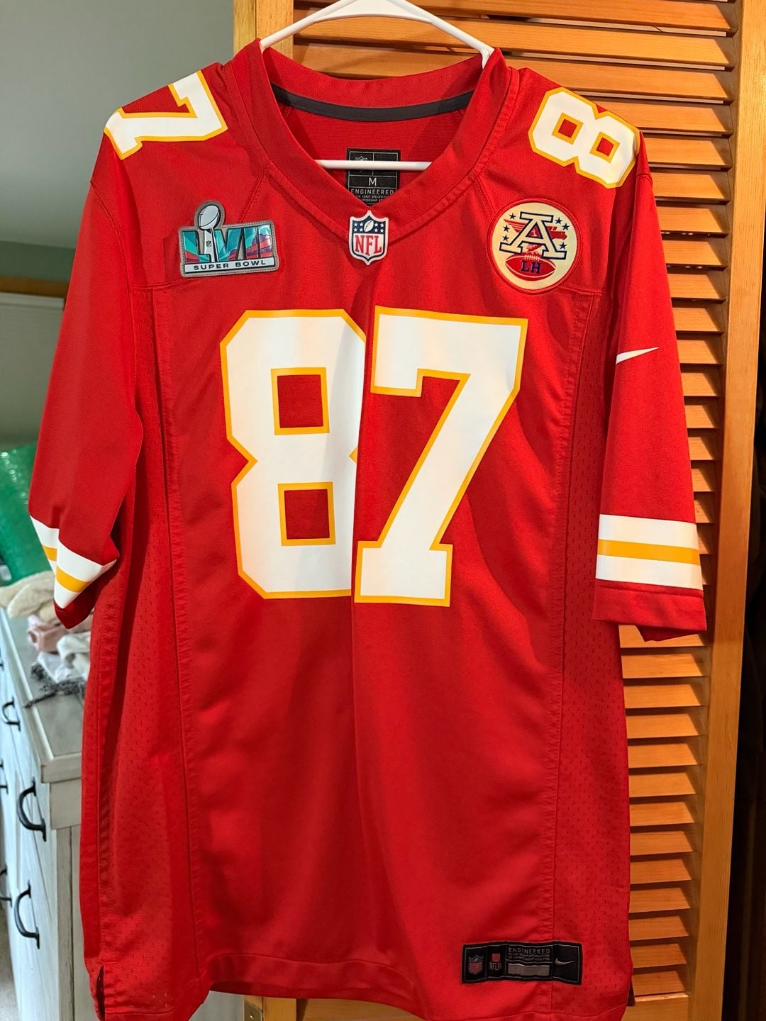 Nike Kansas City Chiefs Travis Kelce Super Bowl LVII Jersey Size M 2