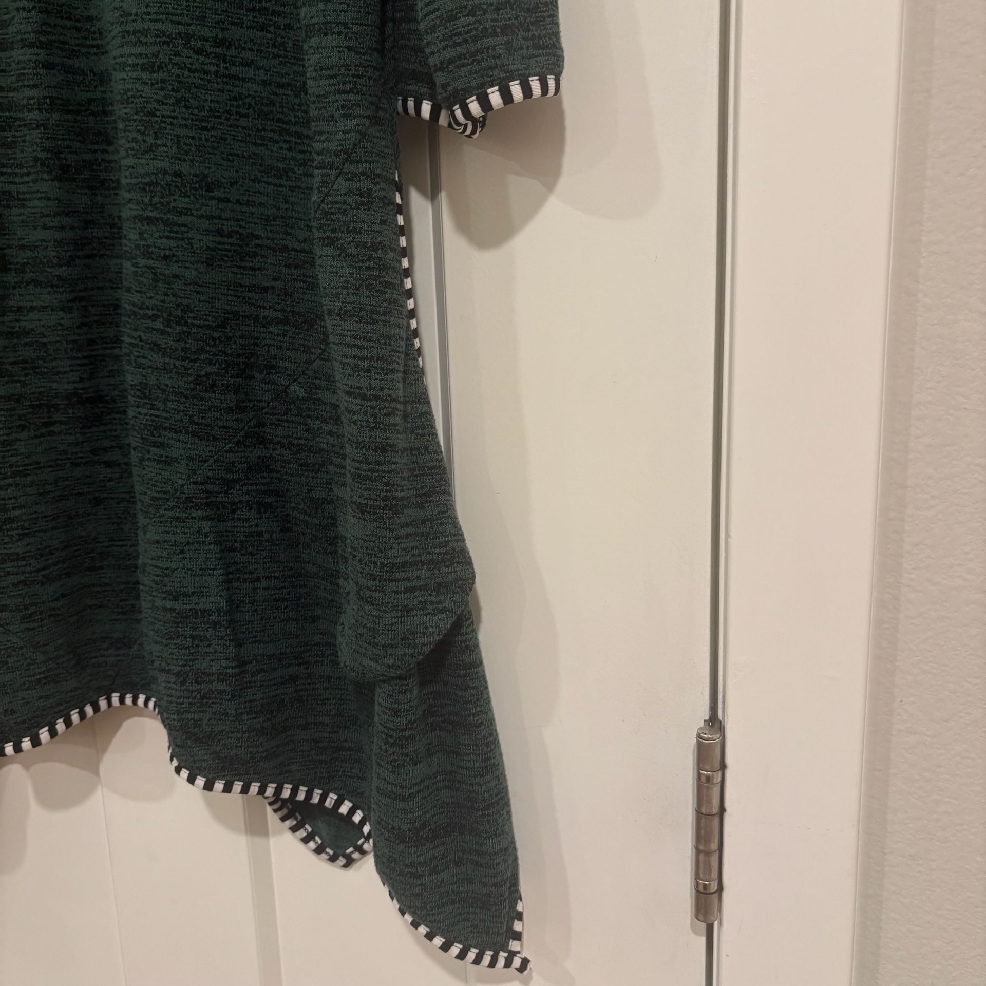 Artsy Lagenlook Forest Green Tunic 2X Oversized Asymmetrical Boho Top Pockets 5